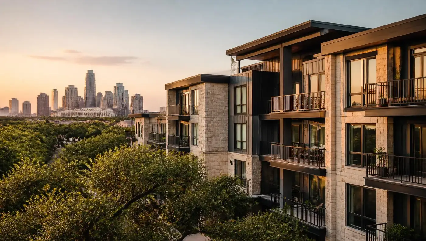 Austin skyline representing employer corridors for relocating renters