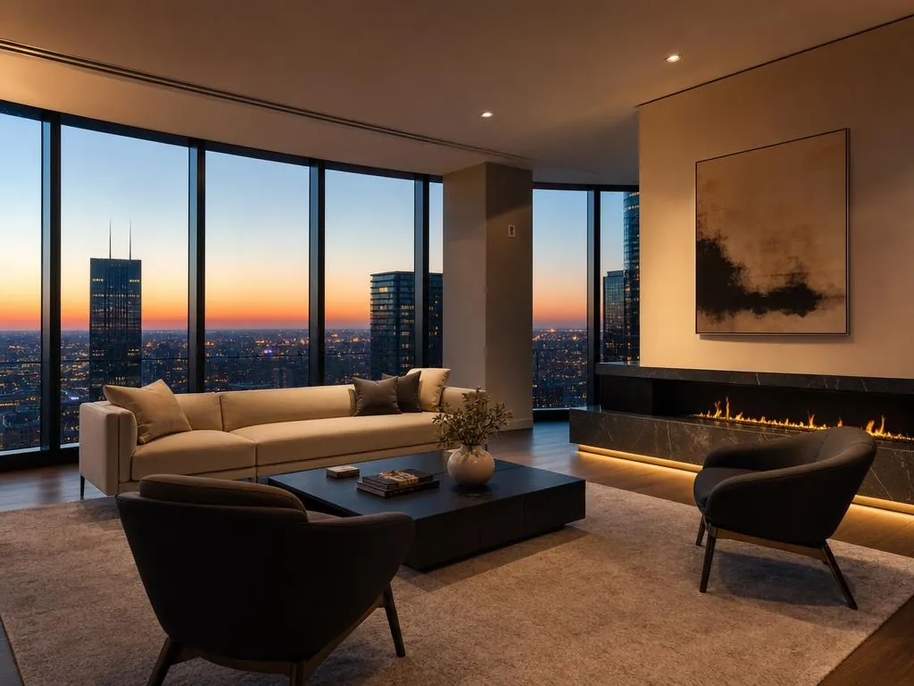 Luxury high-rise interior
