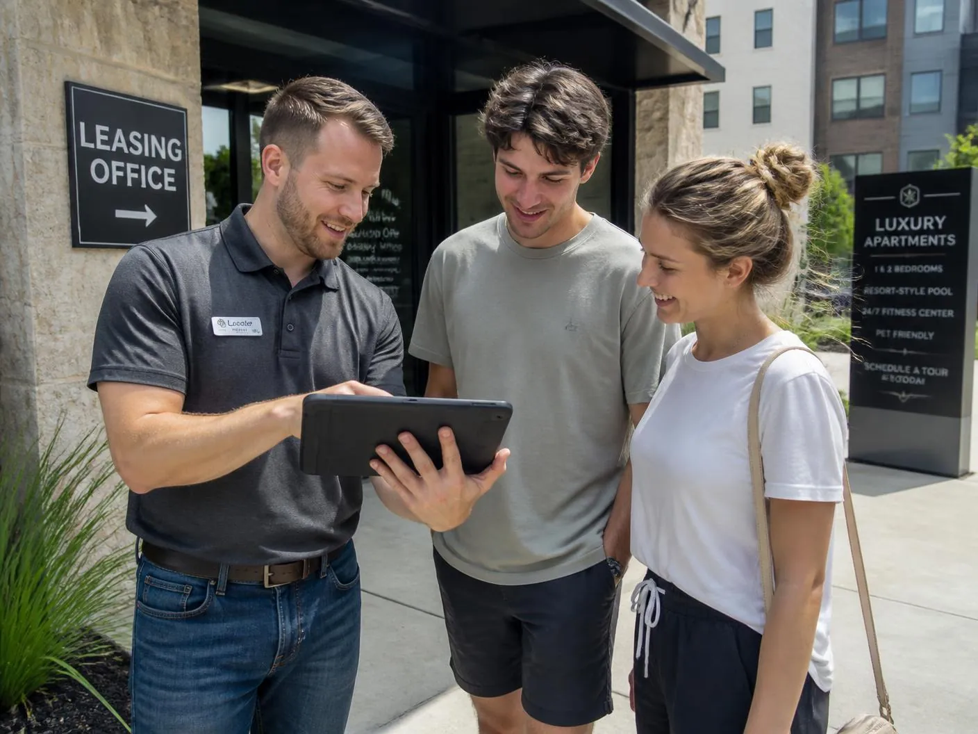 Locator with clients in Manor