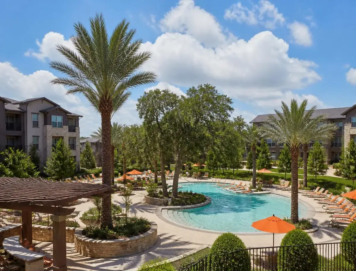 Georgetown neighborhood with modern apartments