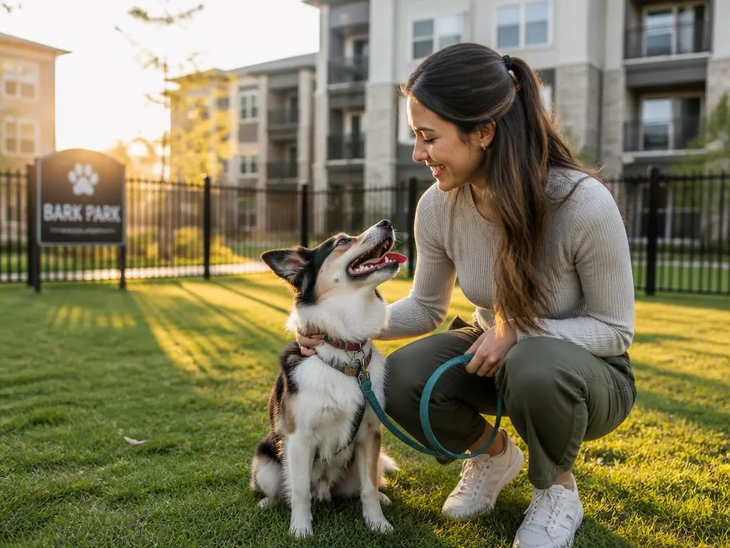 Dog in a pet-friendly unit — Cedar Park, TX apartment locating
