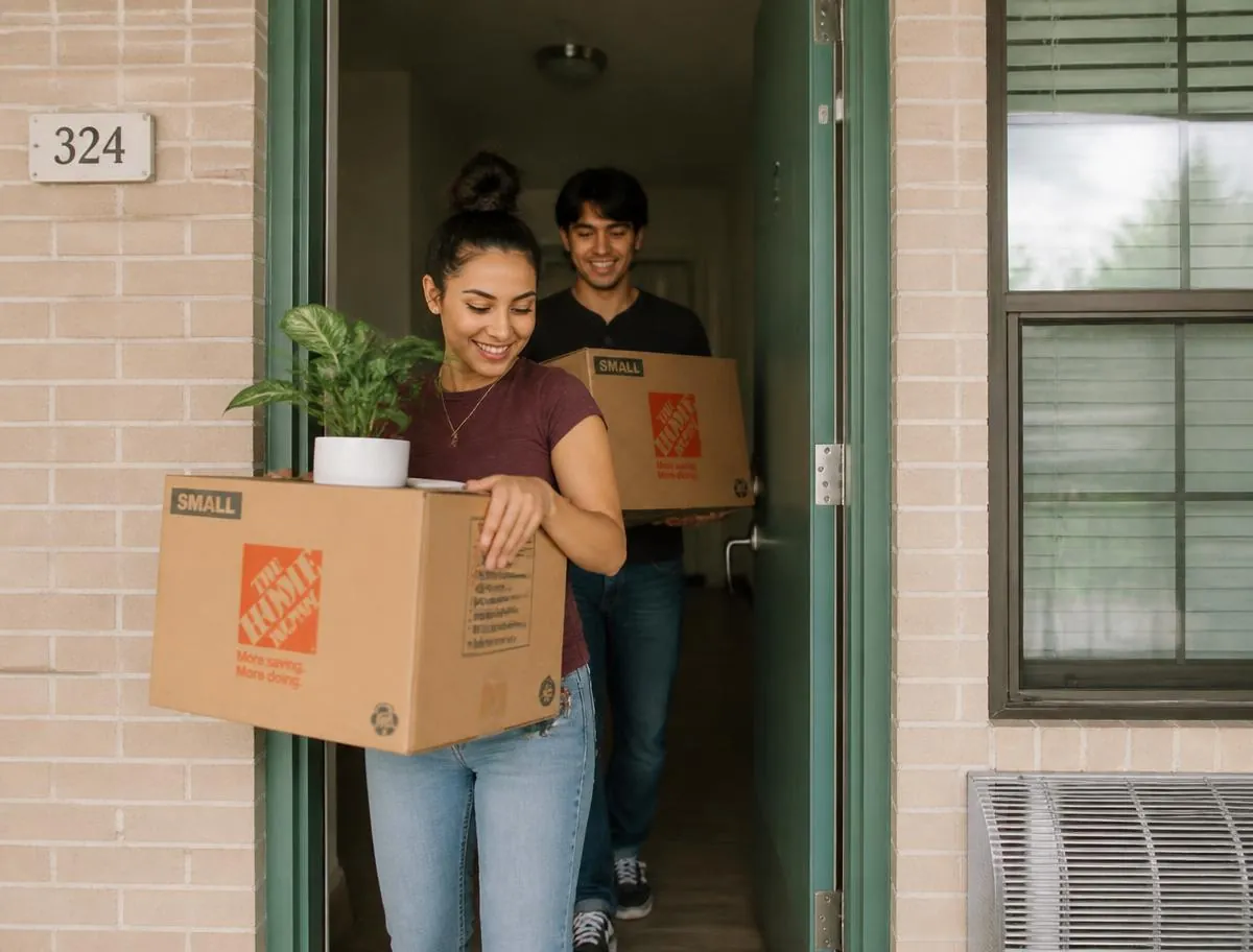 Renter reviewing an affordable apartment floor plan with a locator
